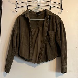 Corduroy Cropped Shacket